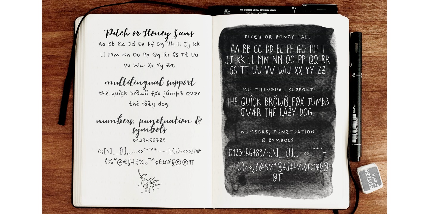 Pitch Or Honey Ornaments Font preview
